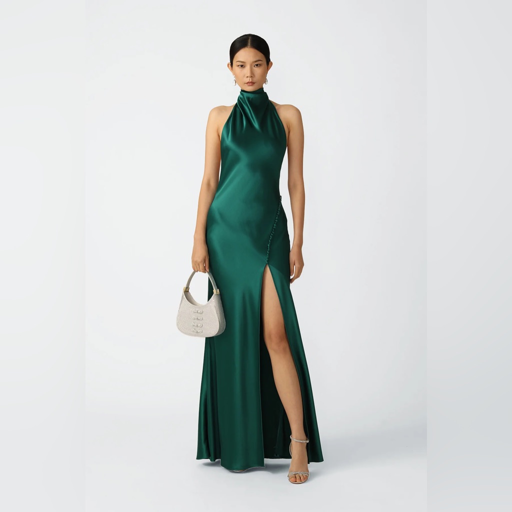 Penelope Backless Satin Gown